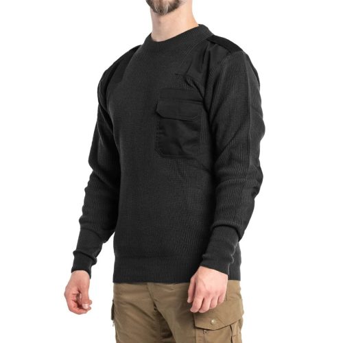 Mil-Tec pulover gat in O, negru 58 (3XL)