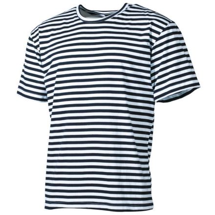 Mil-Tec orosz tengerész póló, fehér/kék csíkos L