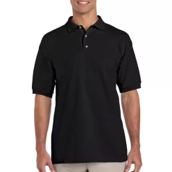 Gildan GI3800 pique T-Shirt, Schwarz