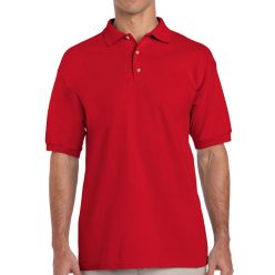 Gildan GI3800 tricou polo, rosu