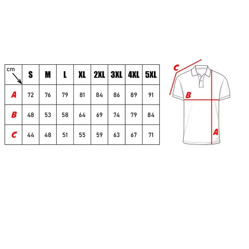 Gurkha Tactical piké póló, piros