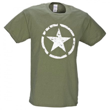 M-Tramp Army Star T-Shirt, military-green