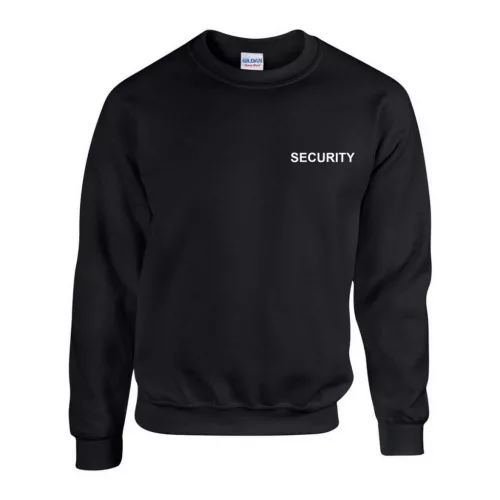 Security Pullover, Schwarz 5XL