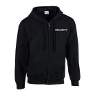 Security Strickjacke mit Kapuze, Schwarz S