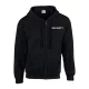 Security Strickjacke mit Kapuze, Schwarz