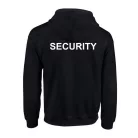 Security Strickjacke mit Kapuze, Schwarz