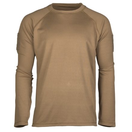Mil-Tec Quick Dry tactical long sleeve shirt, coyote