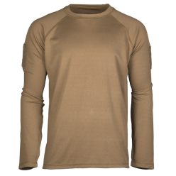 Mil-Tec Quick Dry tactical long sleeve shirt, coyote