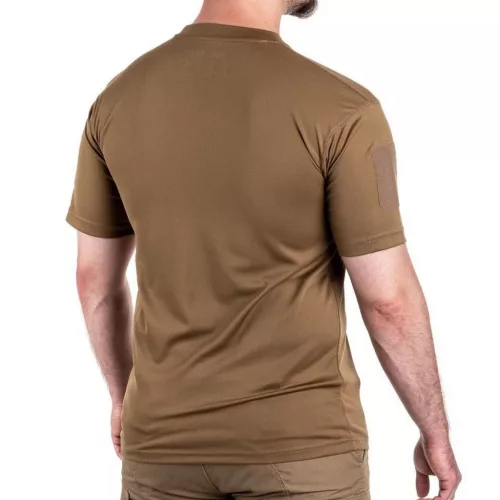 Mil-Tec Quick Dry rövid ujjú taktikai póló, coyote M