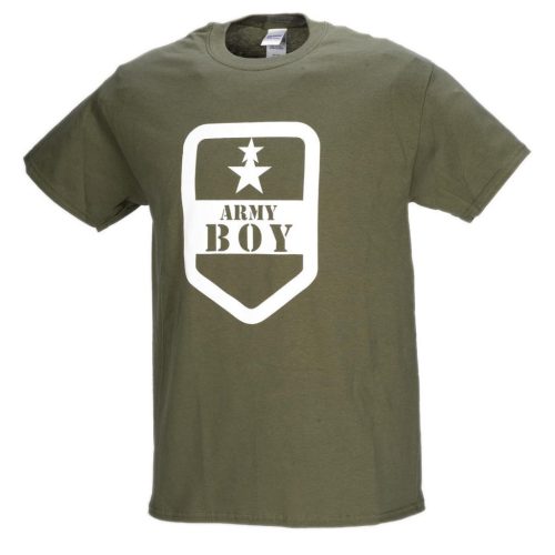 Army boy T-shirt, military-green