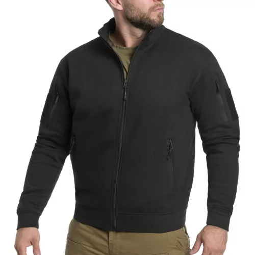 Mil-Tec Tactical Sweatjacke, Schwarz