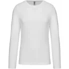 Kariban Langarm-T-Shirt, Weiß