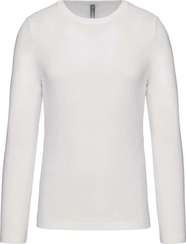 Kariban Langarm-T-Shirt, Weiß