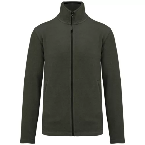Kariban Falco mikro fleece dzseki, olivazöld 2XL