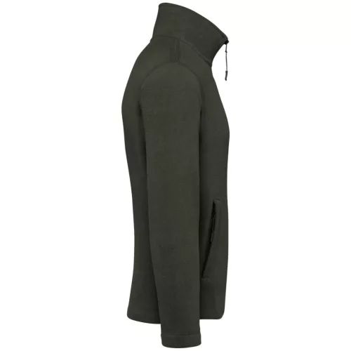 Kariban Falco mikro fleece dzseki, olivazöld 2XL