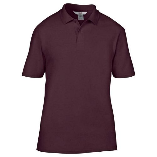 Anvil pique T-Shirt, Maroon S