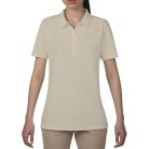 Anvil female pique polo, sand