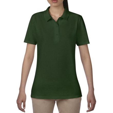Anvil female pique polo, forest-green M