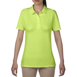 Anvil female pique polo, green