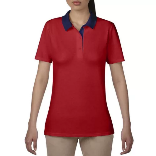 Anvil polokošeľa dámske, červená/navy