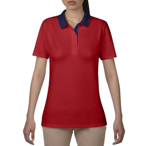 Anvil tricou polo femei, rosu/navy