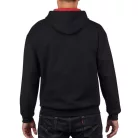 Gildan Pullover mit Kapuze, Schwarz/Rot