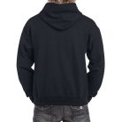 Gildan Pullover mit Kapuze, Schwarz/Grau