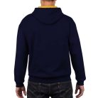 Gildan hooded sweatshirt, blue/yellow M