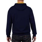 Gildan hooded sweatshirt, blue/yellow