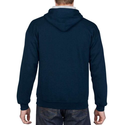 Gildan Pullover mit Kapuze, Blau/Grau