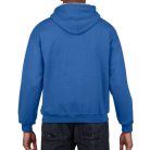 Gildan hooded sweatshirt, royal-blue/grey