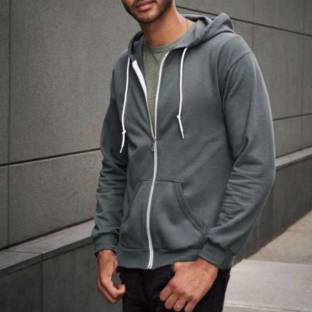 Anvil hooded sweatshirt, grey S