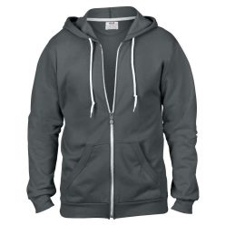 Anvil hooded sweatshirt, grey