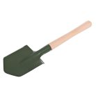 Wooden spade with pouch