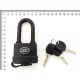 Vodotesný zámok, čierna 50x110 mm