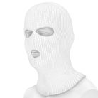 Mil-Tec 3 gauri iarnă cagula balaclava, alb