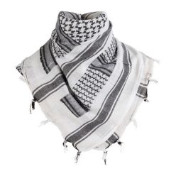 M-Tramp esarfa shemagh, alb/negru