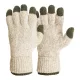 M-Tramp Wollhandschuhe, Grün-Beige XL