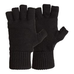 M-Tramp fingerless lined gloves, black L