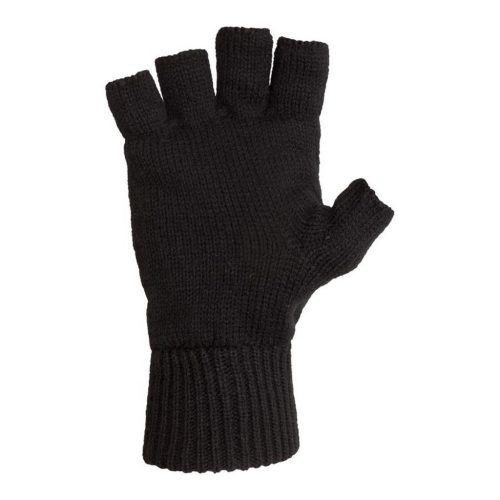 M-Tramp fingerlose, gefütterte Handschuhe, Schwarz L