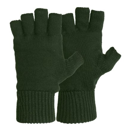 M-Tramp mănuși căptușite fără degete, verde
