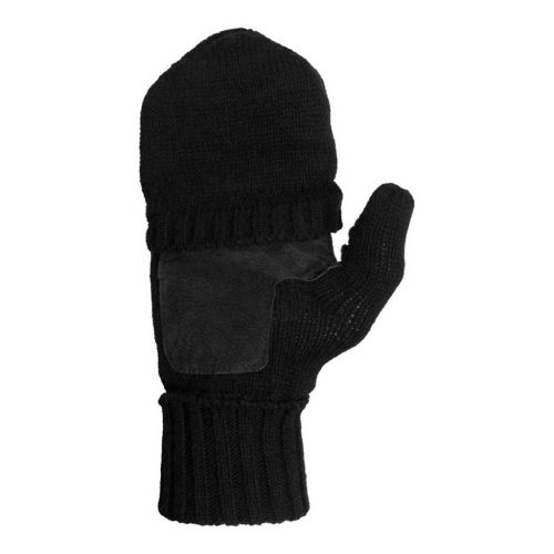 M-Tramp leather palm Winter Mitts, black XL