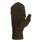 M-Tramp leather palm Winter Mitts, green
