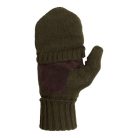 M-Tramp leather palm Winter Mitts, green XL