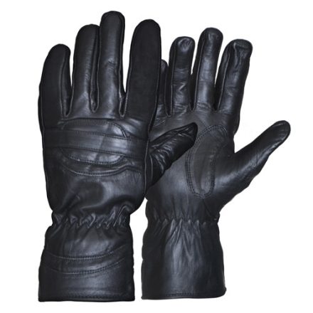 Kožené motoristické letné rukavice, čierna