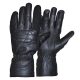 Leder Motorrad Sommerhandschuhe, Schwarz