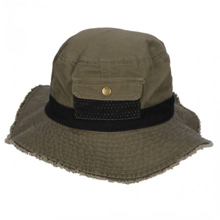 Gyerek boonie kalap, sötétzöld/fekete XL