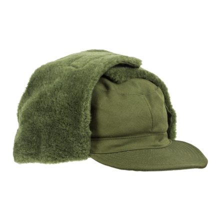 Swedish M59 Winter Trapper Hat, green 52-54