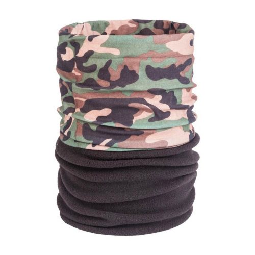 M-Tramp bandana multifunctionala cu polar, camuflaj/negru