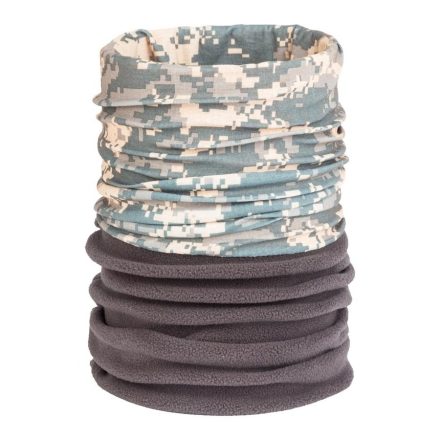 M-Tramp bandana multifunctionala cu polar, gri-digital/negru